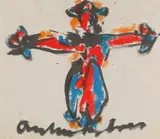 Anton Heyboer, Untitled, 1924, Acrylic on canvas Signed by the artist lower margin