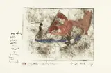 Anton Heyboer, Untitled, etching on paper Signed by the artist