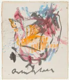 Anton Heyboer, Untitled, Mixed media on canvas Signed lower margin