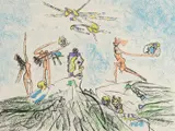 Roberto Matta, Untitled, Lithograph on Arches Edition 58 of 300 Signed by the artist and