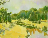 William Walton Armstrong, Thornhill Golf Course, 1991, oil on canvas