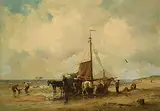Dorus Arts, Untitled - Shore Labour, oil on canvas