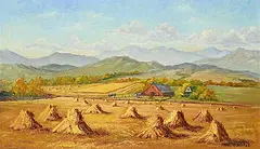 Marion E. Barker, Untitled - Last Days of Summer, oil on canvas