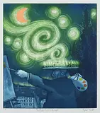 Mychael Barratt, The Blessed Candles of the Night #AP 1/6, colour etching on paper