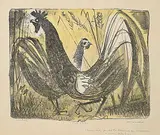 Maxwell Bennett Bates, Cock and Hen #Artist's Proof