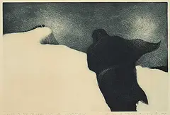 David Blackwood, Wreck Off Bragg's Island #Artist's Proof, 1967, colour etching on paper