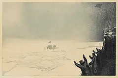 David Blackwood, Survivors Discovered #Artist's Proof, 1971, colour etching on paper