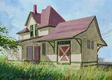 William Roy Brownridge, Vawn, SK, 2007, acrylic on wood board