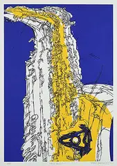 Dennis Burton, Horny Business #6/40, 1982, colour lithograph on paper