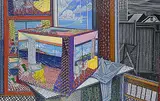 Pamela Chapman, Untitled - Reality in Black, acrylic on canvas