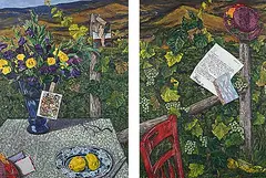 Pamela Chapman, Think of Me [Diptych], 1996, acrylic on canvas