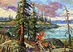 Late Summer, Along the Ingraham Trail by Rod Charlesworth, oil on wood board, sold May 2026