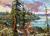 Rod Charlesworth, Late Summer, Along the Ingraham Trail, oil on wood board