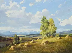 Duncan MacKinnon Crockford, View of the Calling Valley, 1969, oil on canvas