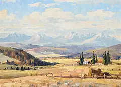 Duncan MacKinnon Crockford, Turner Valley, oil on canvas