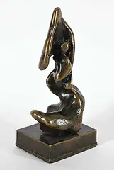 Jean-Guy Dallaire, Mother and Child #2/7, 1997, bronze sculpture