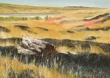 Meredith Evans, Badlands, 1970, oil on wood board