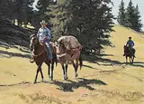 Richard Audley Freeman, Movin' On, oil on wood board