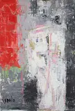 Urmila Upadhyay Garg, No 4 Milun, oil on canvas