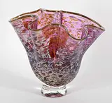 . Glass House Studios, Untitled - Fazzoletto Hankerchief Vase, glass sculpture