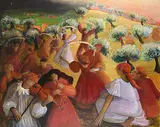 Francine Gravel, Jusqu'a l'aube, 1982, oil and acrylic on canvas