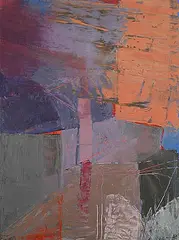 Helena Hadala, Over the Edge, 2015, oil on wood board