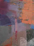 Helena Hadala, Over the Edge, 2015, oil on wood board