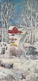 Ann Alexandra Harbuz, Untitled - Scenes of Winter, 1978, oil on wood board