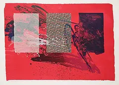 J.C. Heywood, Untitled - Encased #9/40, 1982, mixed media on paper