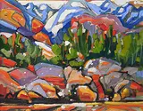 Maryanne Jespersen, On Top of the World, oil on canvas