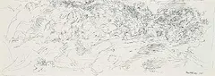 Barbara Ann Kipling, Untitled - Sunshine Falls, 1965, ink on paper
