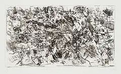 Barbara Ann Kipling, Landscape - Sea + Rocks #5/13, 1966, drypoint on paper