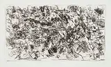 Barbara Ann Kipling, Landscape - Sea + Rocks #5/13, 1966, drypoint on paper