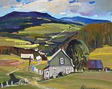 Louise Lecor Kirouac, En Charlevoix, QC., acrylic on canvas