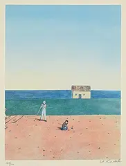 William Kurelek, Potato Diggers #263/300, photolithographic reproduction on paper