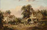 Georgina Lara, Untitled - Heart of the Village, oil on canvas