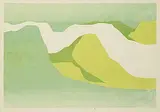 Vivian Lindoe, Dry Country II #7/9, 1973, colour silkscreen on paper
