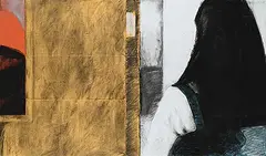 Les Linfoot, Commuter Series, 2003, mixed media collage on paper