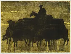 Dora Helen Mackie, Animal Images 1 #A/P, colour etching on paper