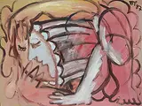 Rick McCarthy, Untitled - Pastel Pose, 1987, acrylic on canvas