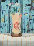 Don McVeigh, Untitled - Mums and Nautical Curtain, 1981, watercolour on paper