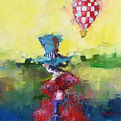 Angela Morgan, The Plot Thickens, 2012, oil on canvas