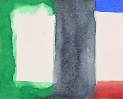 Michael Morris, Untitled - Green, Blue and Red [#61], 1995, watercolour on paper