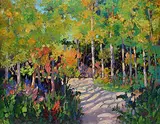 June Leona Moshansky, Untitled - Summer Path, acrylic on canvas