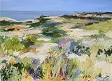 Wynona Croft Mulcaster, Untitled - Bushes by the Sea, 1984, acrylic on paper
