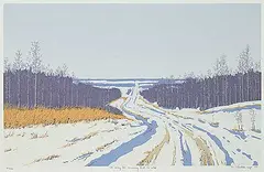 Peter Shostak, It may be Sunny but it's Cold #41/110, 1989, colour silkscreen on paper