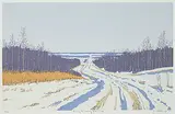 Peter Shostak, It may be Sunny but it's Cold #41/110, 1989, colour silkscreen on paper