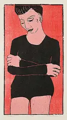 John Harold Thomas Snow, Dancer #44/50, 1950, colour wood block on paper