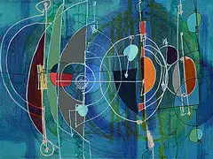 Verna Vogel, Augury Study No. 4, 2017, oil on wood board