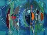 Verna Vogel, Augury Study No. 4, 2017, oil on wood board